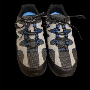 Men's Black and Blue Athletic Shoes. Basically brand new